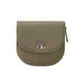 Elegant Zip Solid Color Leather Short Wallet 6W10BWB361