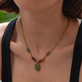 Gemstone Beaded Necklace - DippedShop Wholesale - #1587