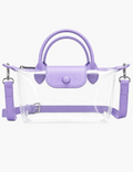 Simple Double Handle Clear Crossbody Bag MK2PLC6W10BBG374