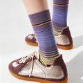 Gradient Stripe Crew Socks - DippedShop Wholesale - #3603