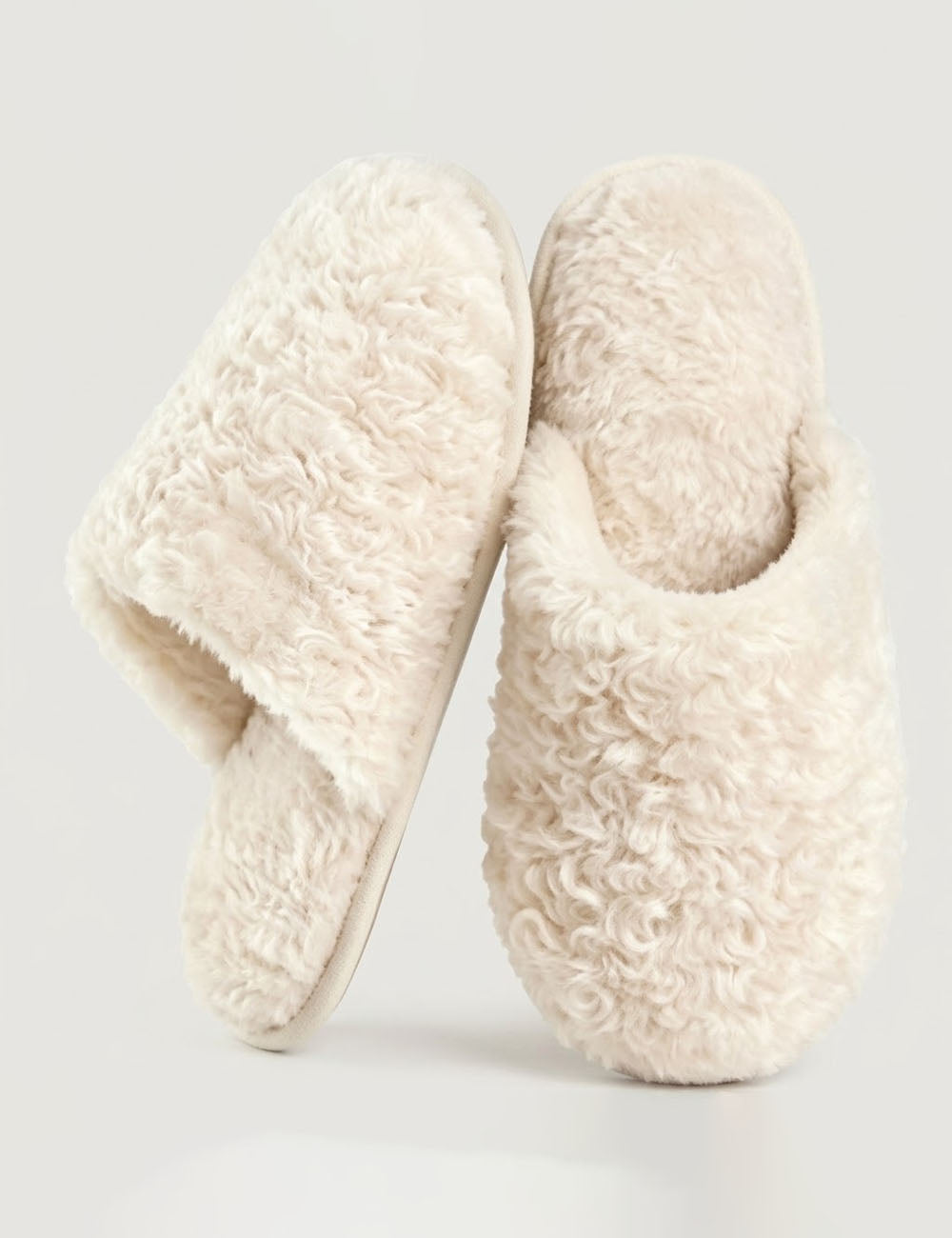 Fuzzy Plush Soft Warm Indoor Non-Slip Slippers 6W8FSP280