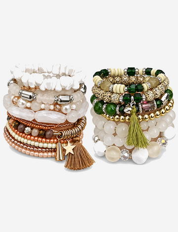 Boho Style Irregular Beaded Chain Bracelets 6W6JBR635