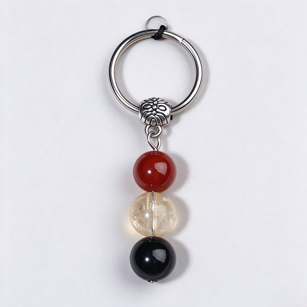 Natural Stone Crystal Keychain - DippedShop Wholesale - #1475