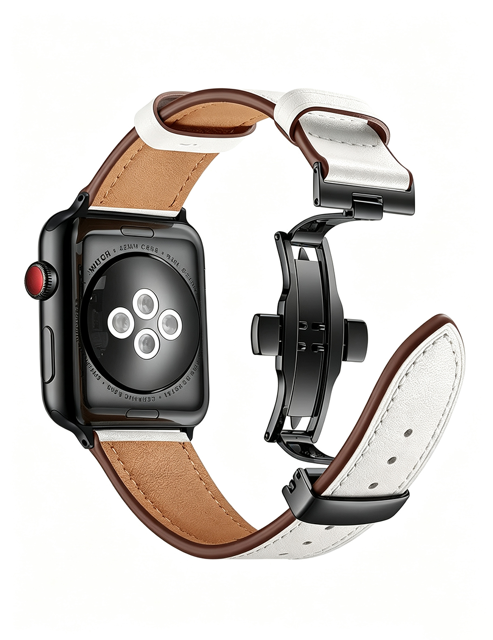 Simple Solid Color PU Leather Watch Band 6W6JWA118