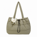 Trendy Solid Color Lightweight Puffer Shouder Bag 6W10BBG1810