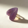 Resin Heart Adjustable Ring - DippedShop Wholesale - #6323