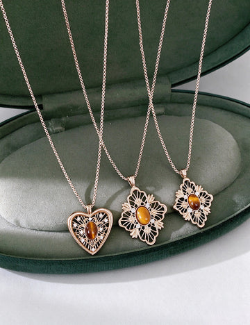 Chic Rhinestones Heart Pendant Choker Necklace 6W6JNC903