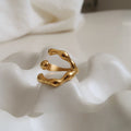 Irregular Crossover Ring - DippedShop Wholesale - #2995