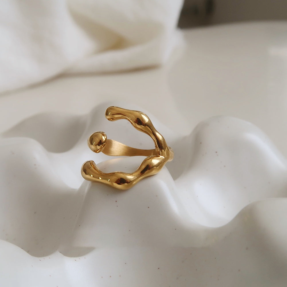 Irregular Crossover Ring - DippedShop Wholesale - #2995