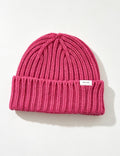Soft Solid Color Ribbed Knit Beanie Hat 6W6HAT551