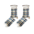 Plaid Striped Slouchy Socks - DippedShop Wholesale - #9379