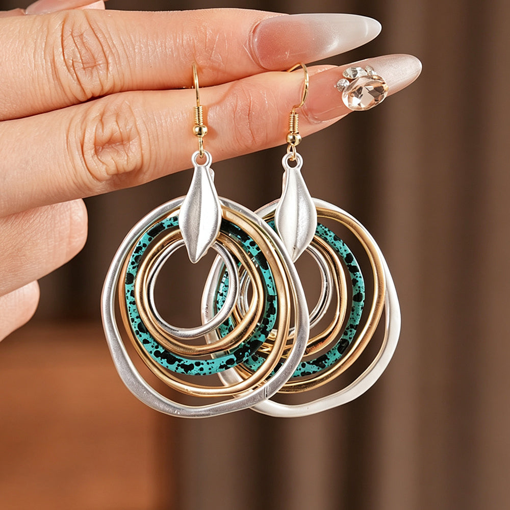 Multi-Layer Concentric Hoop Earrings - DippedShop Wholesale - #8003