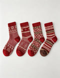 Vintage Fair Isle Thickened Thermal Christmas Socks 6W8FSO905