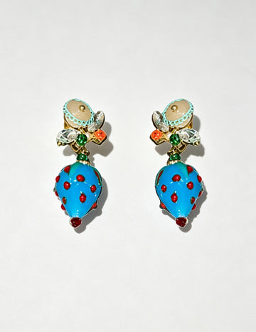 Strawberry Dangle Earrings - DippedShop Wholesale - #9443