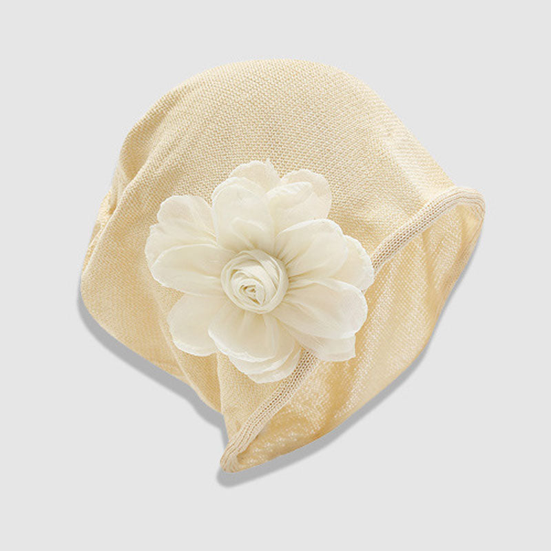 Slouchy 3D Floral Breathable Knit Beanie Hat 6W6HAT589