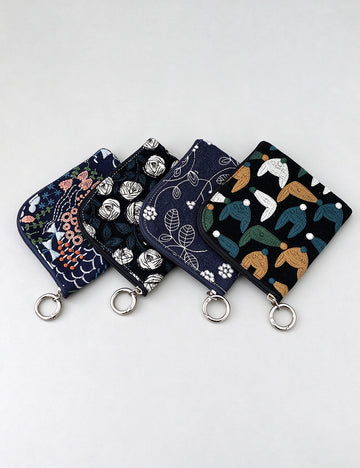 Retro Embroidered Cotton Linen Coin Purse 6W10BWB384