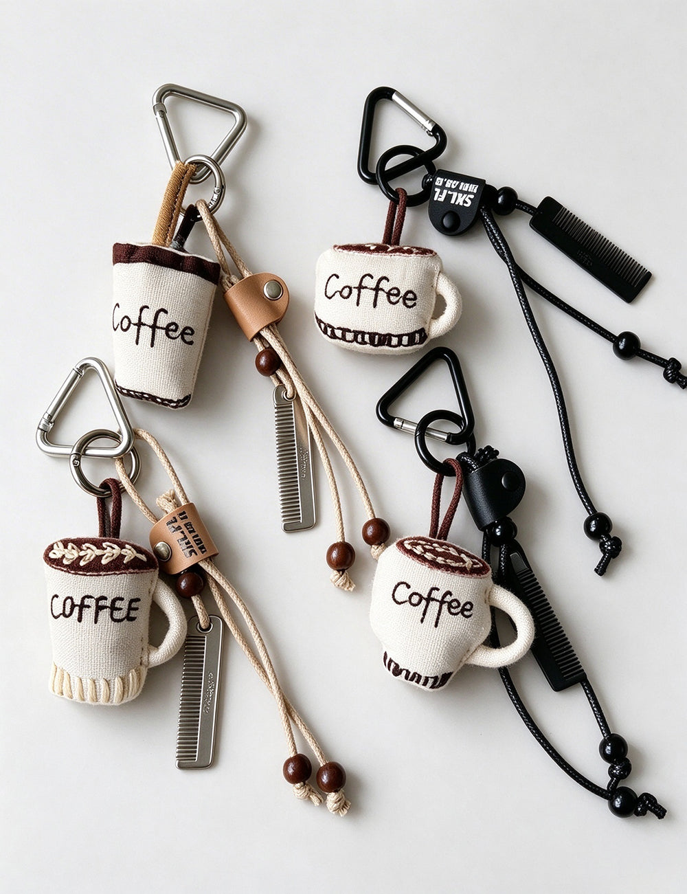 Coffee Cup Plush Bag Charm - DippedShop Wholesale - #7315