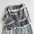 Trendy Floral Print Tie Waist Wrap Hip Scarf 6W1SL45
