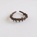 Elegant Satin Twisted Non-Slip Headband with Teeth 6W6HBD371