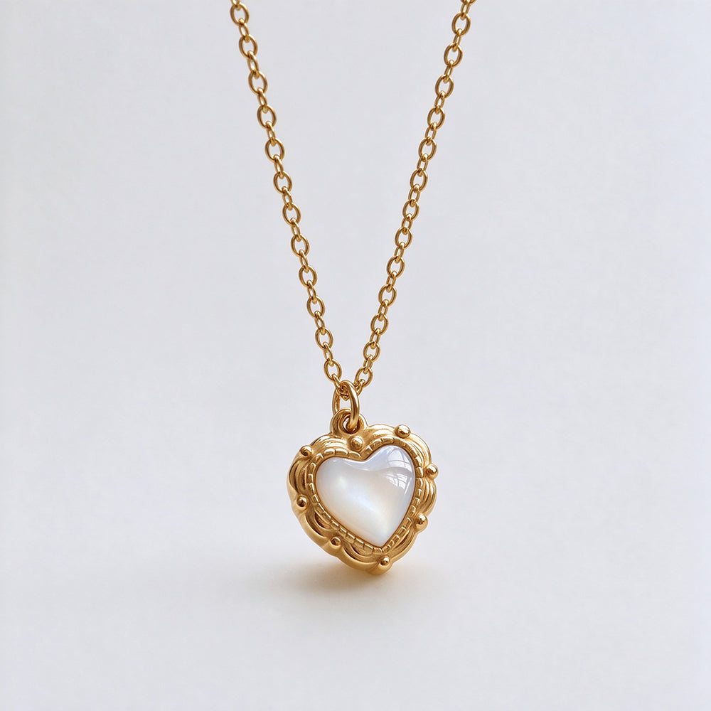 Heart Pendant Necklace - DippedShop Wholesale - #7843