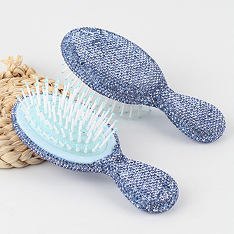 Mini Rhinestone Portable Cushion Hair Comb 6C5CB162
