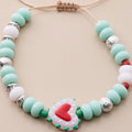 Heart Beaded Bracelet - DippedShop Wholesale - #8307