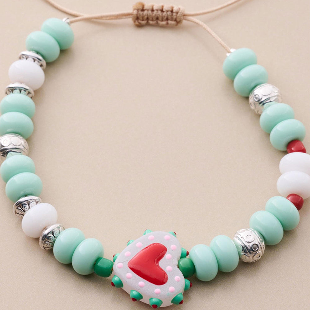 Heart Beaded Bracelet - DippedShop Wholesale - #8307