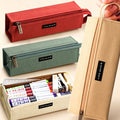 Minimalist Solid Color Pencil Case with Handle 6S10BOB1062