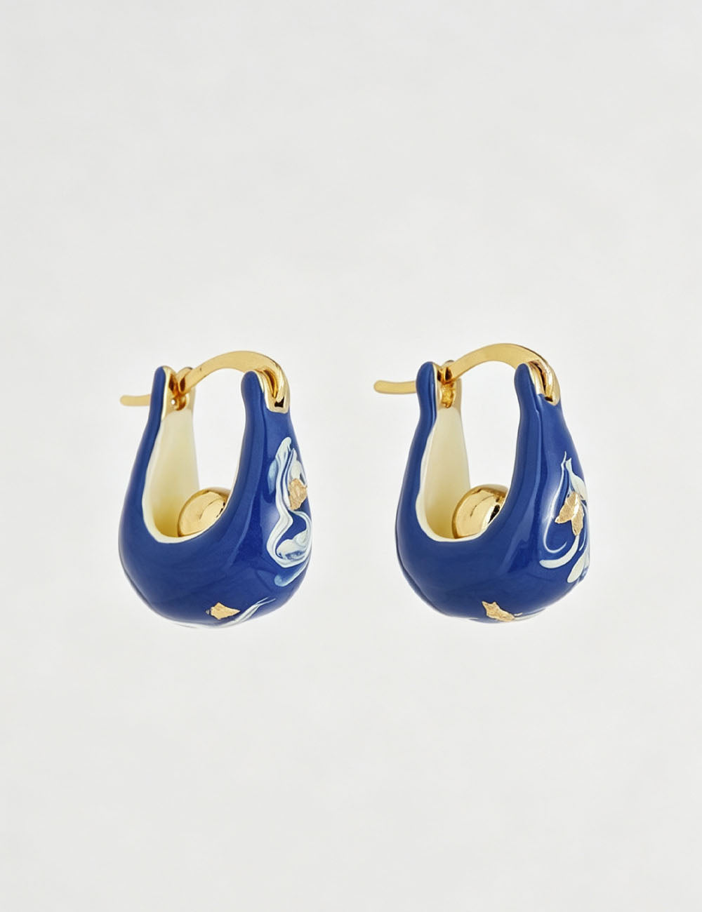 Enamel Drip Hoop Earrings - DippedShop Wholesale - #5571