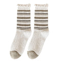 Ruffle Trim Thick Slouchy Crew Socks 6W8FSO674