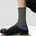 Color Block Striped Crew Socks - DippedShop Wholesale - #8963