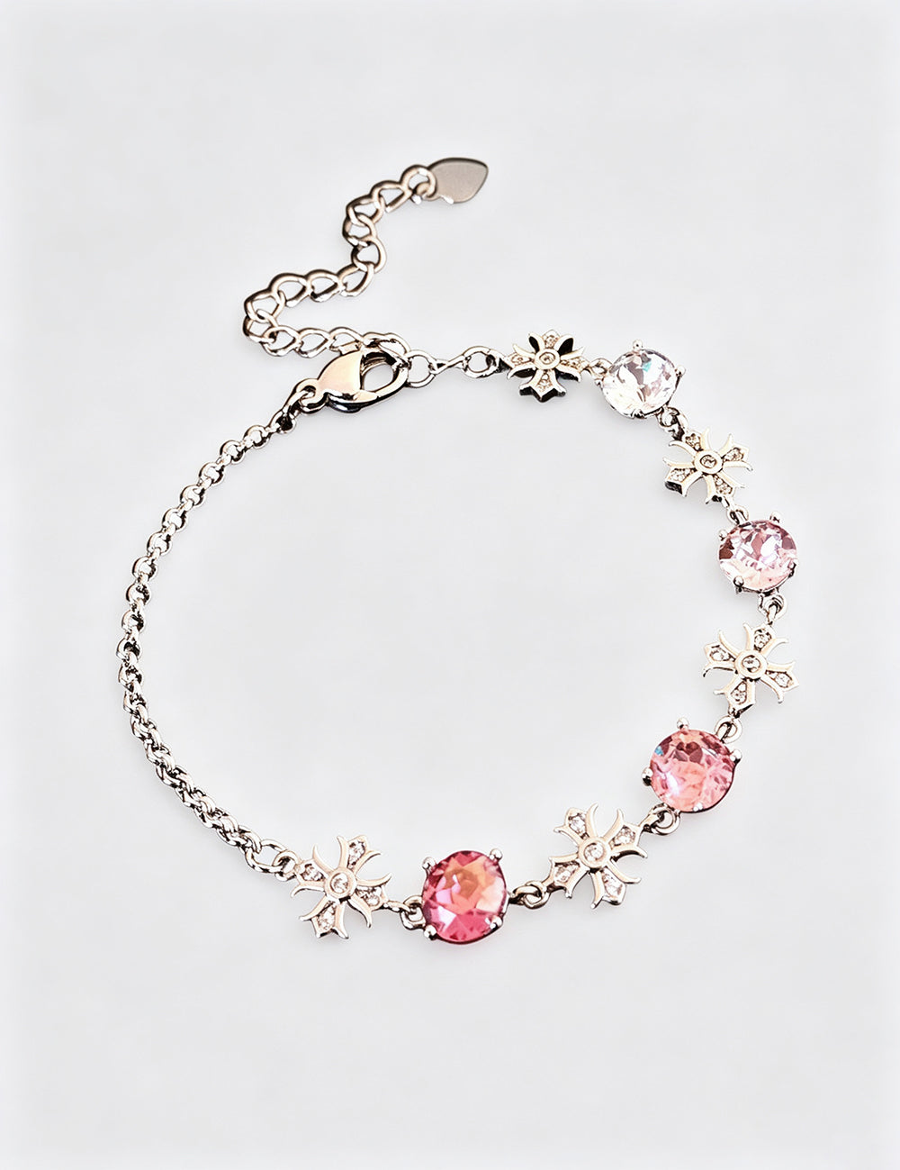 Chic Cross Rhinestones Chain Bracelet 6W6JBR688