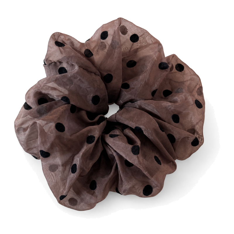 Trendy Polka Dots Print Organza Scrunchies 6W6HSR347