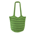 Cute Layered Ruffle Knitted Beach Tote Bag 6W10BBG1786