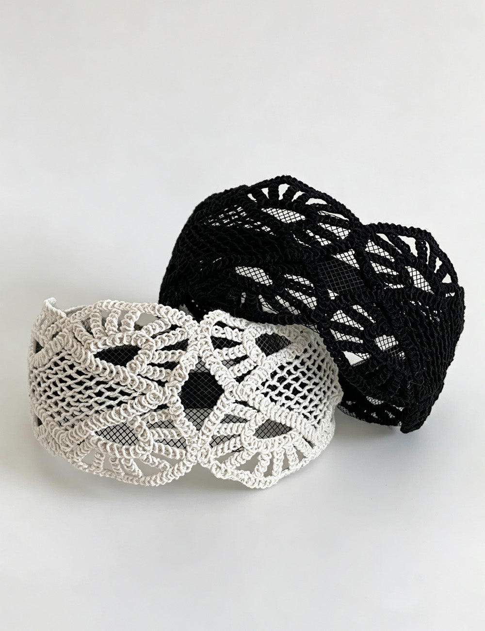 Boho Style Solid Color Woven Wide Headband 6W6HBD304