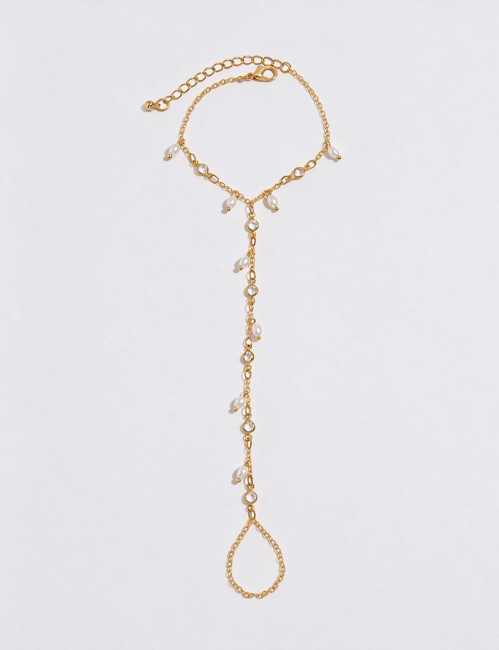 Crystal Hand Chain Bracelet - DippedShop Wholesale - #1859