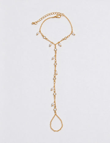 Crystal Hand Chain Bracelet - DippedShop Wholesale - #1859