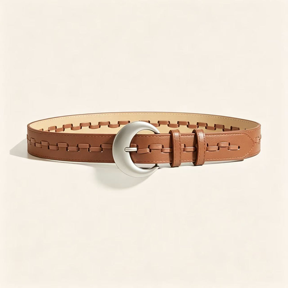 Fashion Hollow Out Wovven PU Leather Belt 6W6JBT225