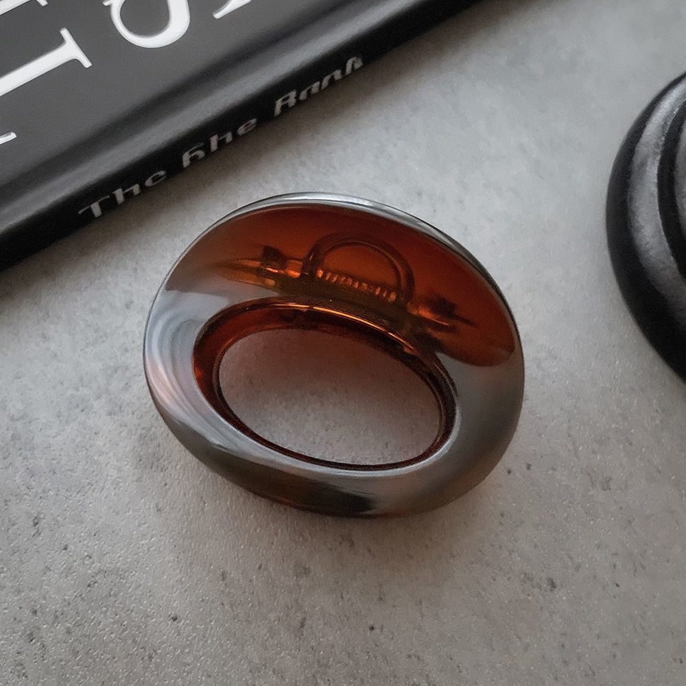 Mini Oval Hair Claw - DippedShop Wholesale - #5811