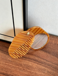 Oval Solid Color Acetate Hair Combs MK2PPM6CT5CB48