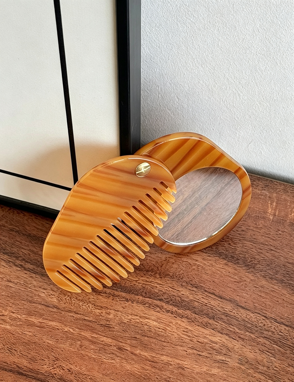 Oval Solid Color Acetate Hair Combs MK2PPM6CT5CB48