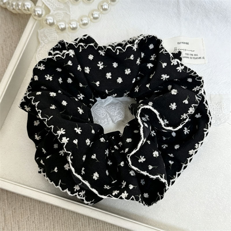 Vintage Double Layer Floral Print Scrunchies 6W6HSR379