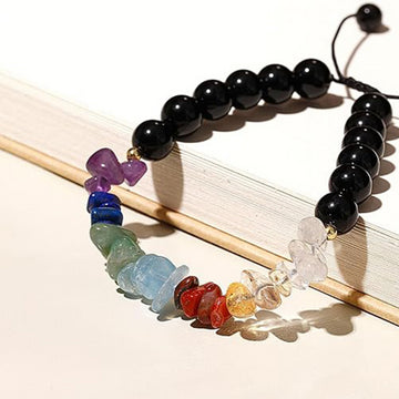 Colorful Irregular Stone Braided Beaded Bracelets DPJB1101