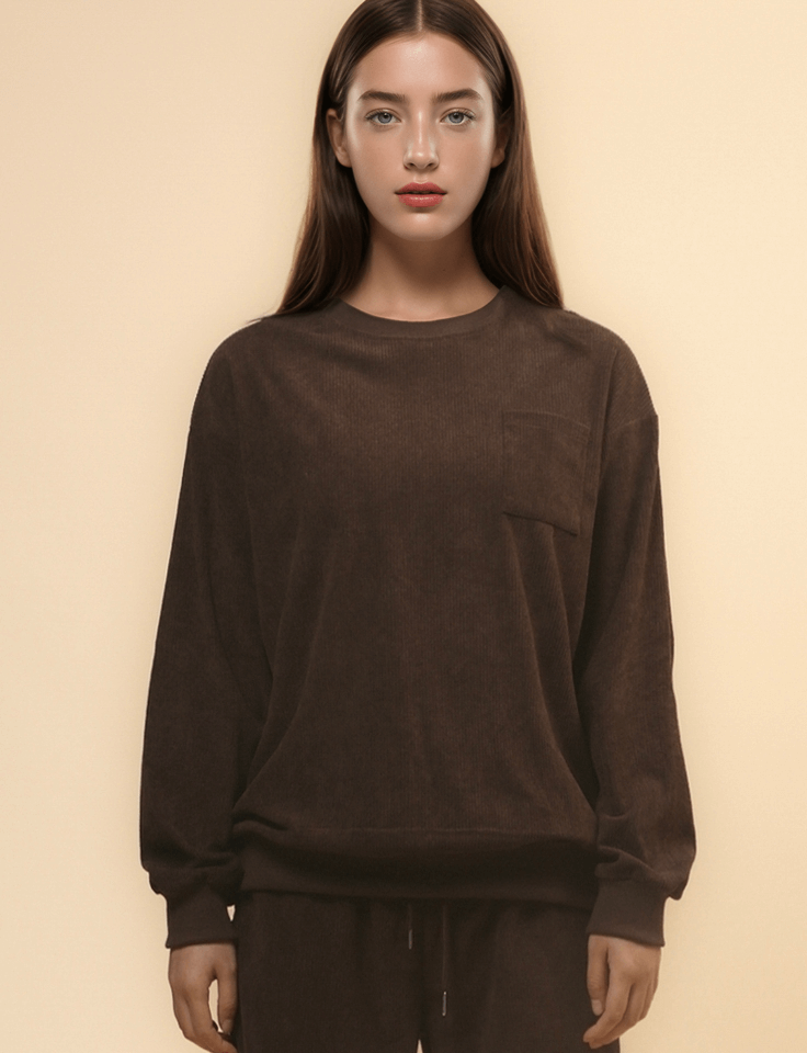 Corduroy Pullover Set - DippedShop Wholesale - #7251