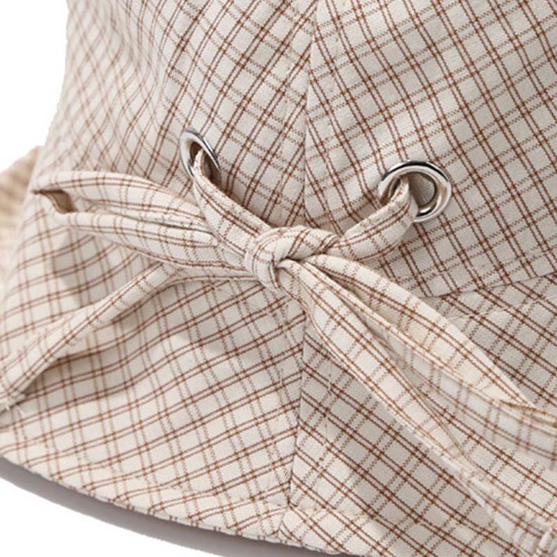 Casual Bowknot Wide Brim Outdoor Bucket Hat MK2BW6W6HAT76