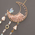 Pink Crystal Moon Suncatcher - DippedShop Wholesale - #9619