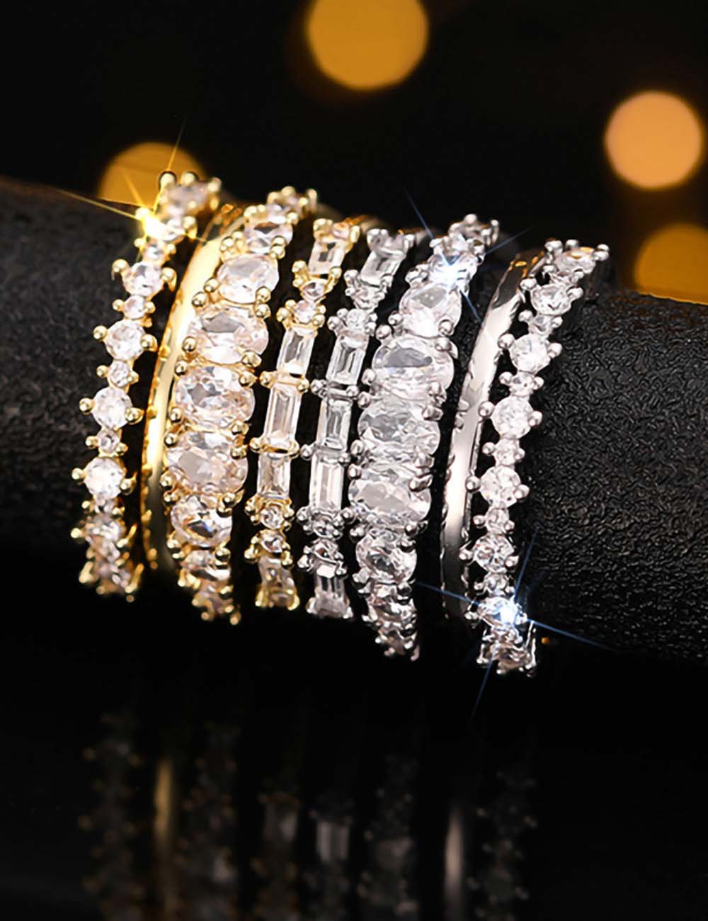 Sparkly Rhinestone Multi-Layer - DippedShop Wholesale - #3363