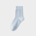 Solid Cotton Crew Socks - DippedShop Wholesale - #6883