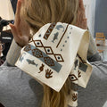 Printed Square Hair Scrunchie - DippedShop Wholesale - #1347