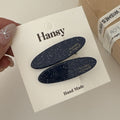 Oval Multicolor Acetate Hair Clips - DippedShop Wholesale - #2899